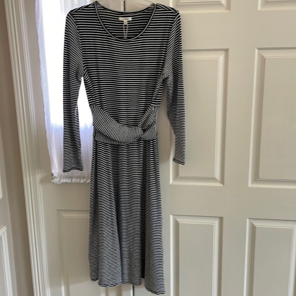 NWT‎ Max Studio Crinkled Jersey Asymmetrical Dress